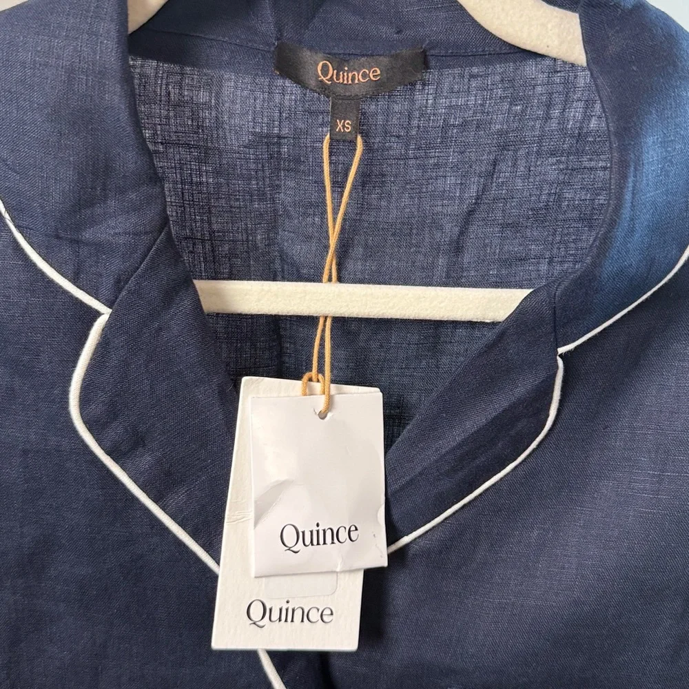 💠NWT QUINCE 100% Linen Pajama Set (XS) - Picture 2 of 5